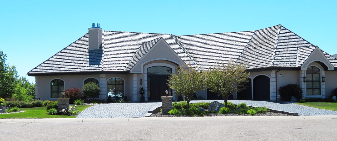 Exterior of suburban home for inspection